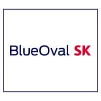 BlueOval SK. Logo